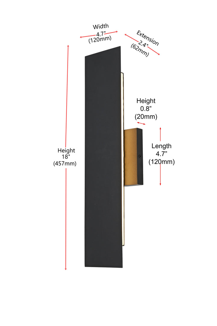 Waylen Outdoor Wall Light by Elegant - view 8