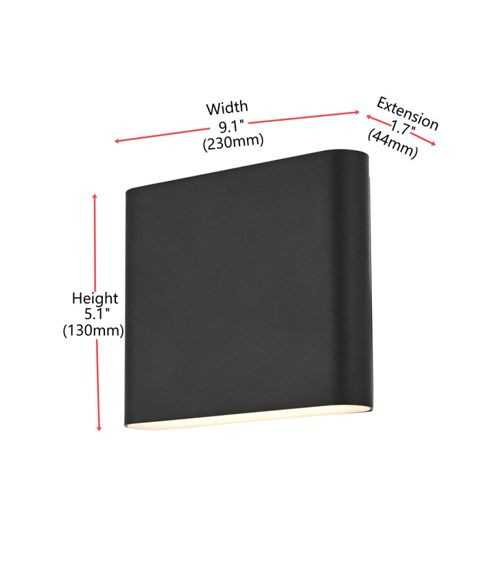 Clyde Outdoor Wall Light by Elegant - view 8