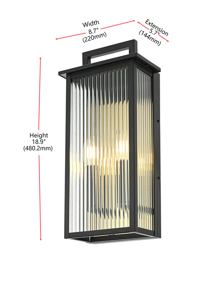 Kannon Outdoor Wall Light by Elegant - view 8