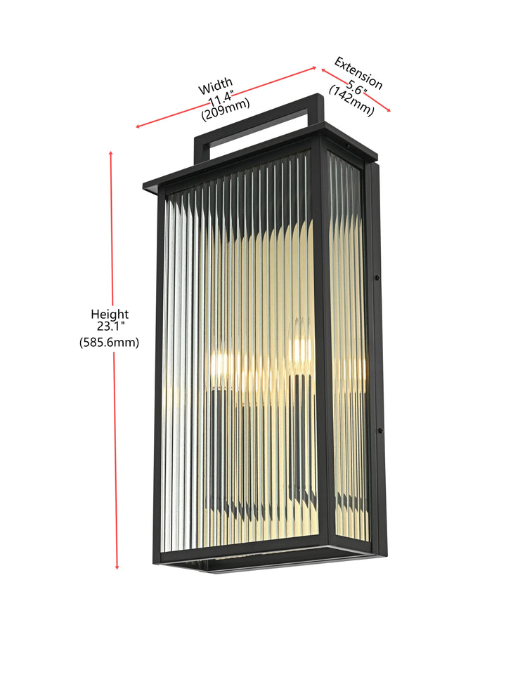Kannon Outdoor Wall Light by Elegant - view 16