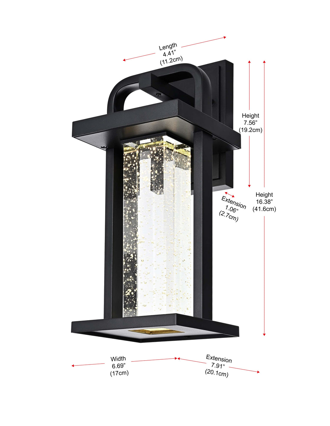 Uriah Outdoor Wall Light by Elegant - view 8
