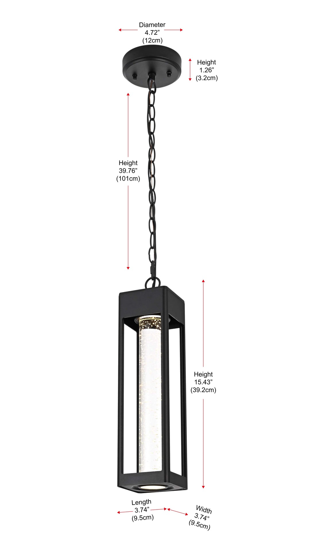 Amaris Outdoor Pendant by Elegant - view 9