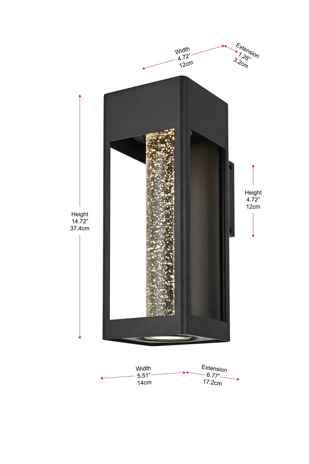 Amaris Outdoor Wall Light by Elegant - view 16
