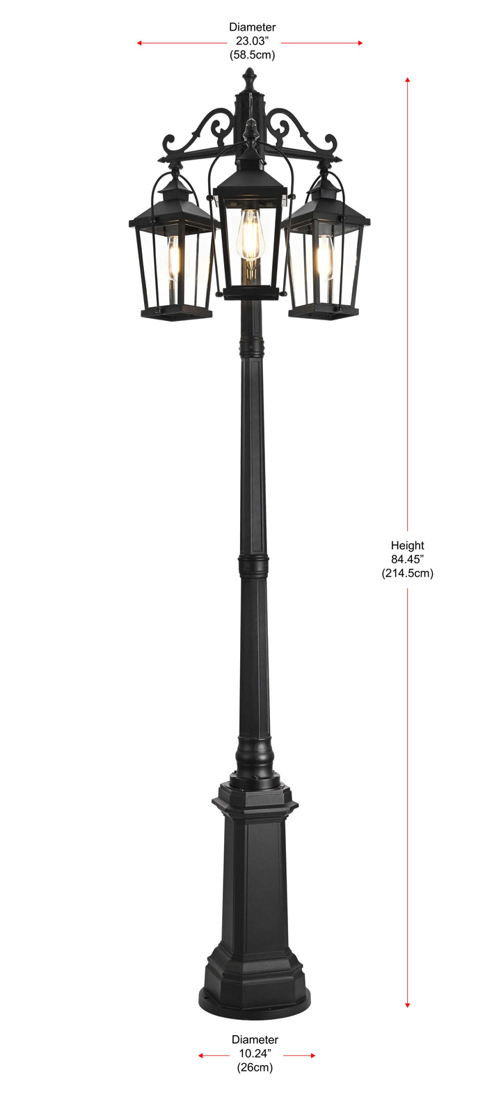 Luz Outdoor Post Light by Elegant - view 19