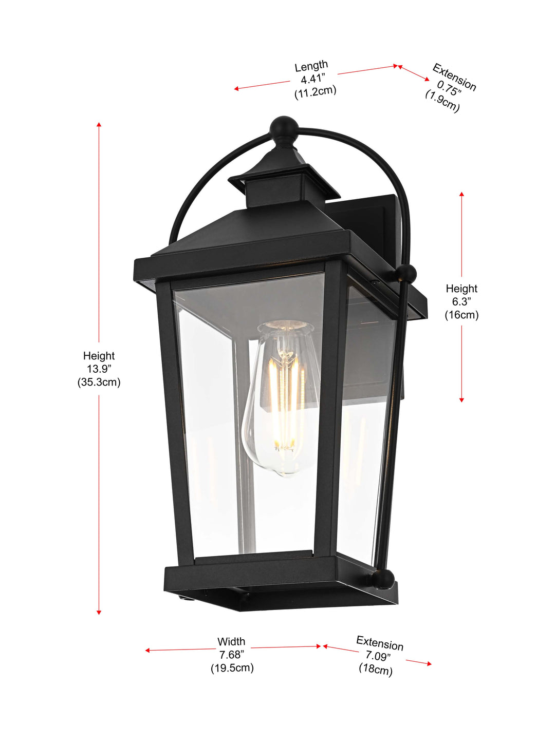 Luz Outdoor Wall Light by Elegant - view 8