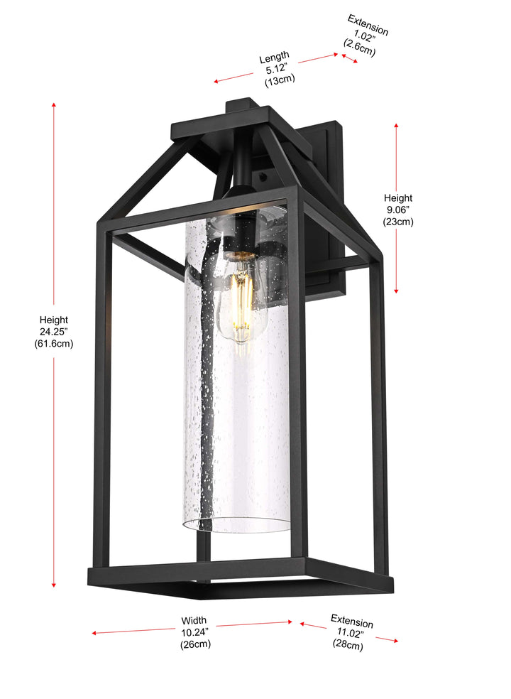 Zora Outdoor Wall Light by Elegant - view 24