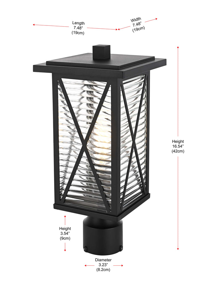 Jada Outdoor Post Light by Elegant - view 6