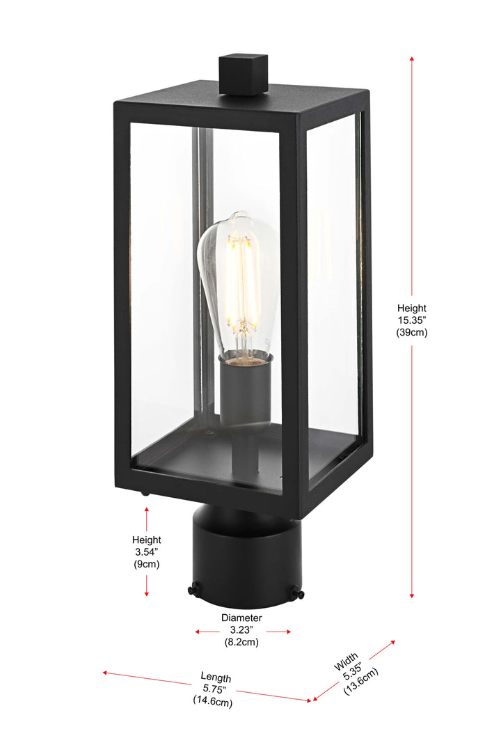 Veda Outdoor Post Light by Elegant - view 6