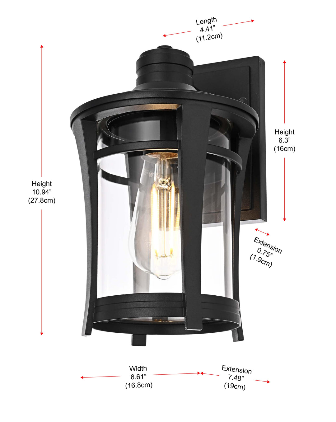 Artemis Outdoor Wall Light by Elegant - view 8