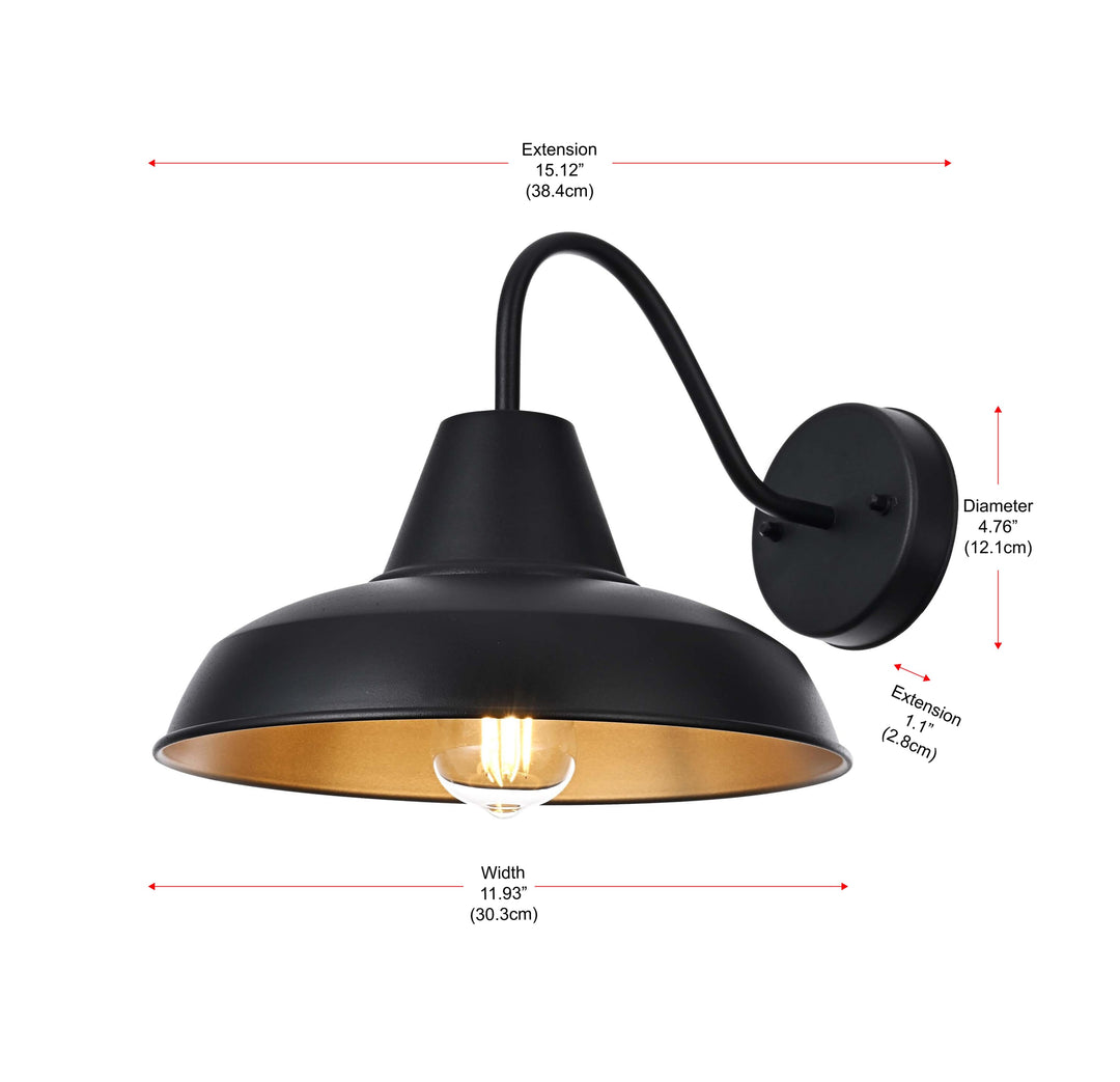 Tinsley Outdoor Wall Light by Elegant - view 16