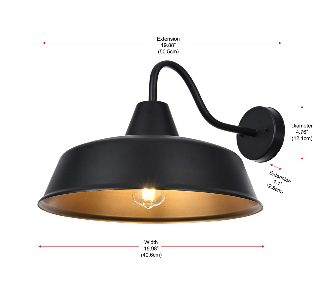 Tinsley Outdoor Wall Light by Elegant - view 24