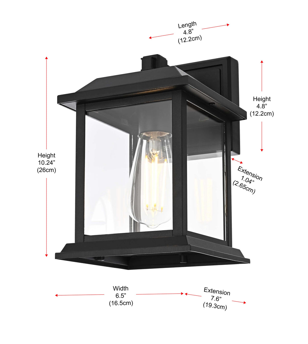 Araceli Outdoor Wall Light by Elegant - view 8