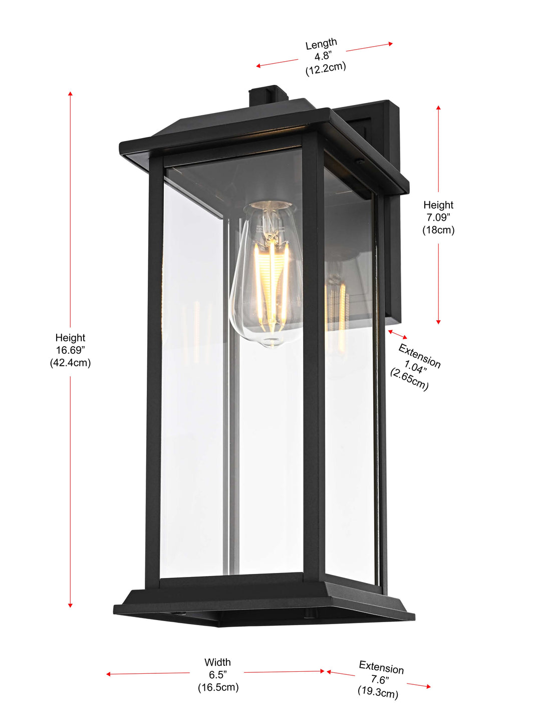 Araceli Outdoor Wall Light by Elegant - view 16