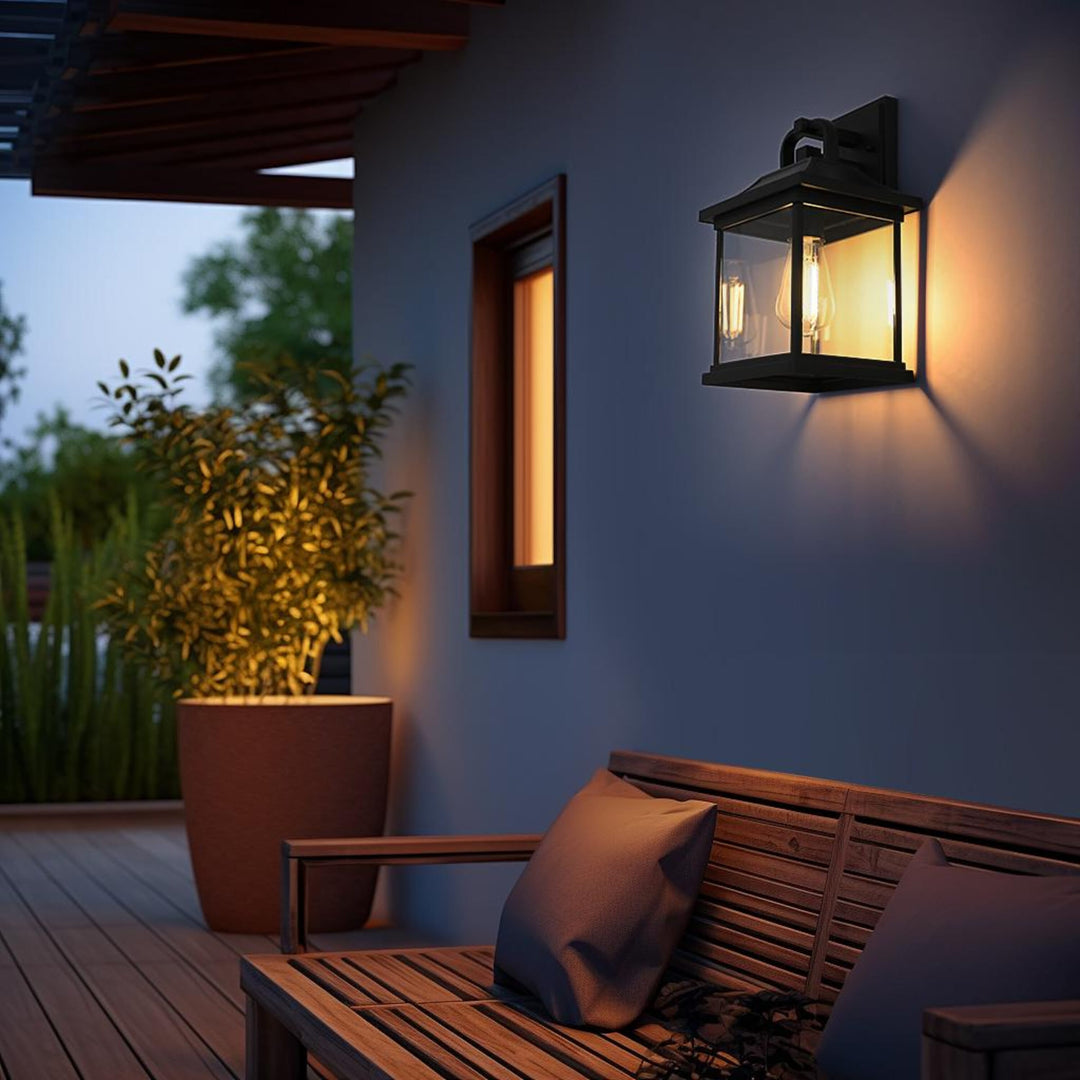 Saul Outdoor Wall Light by Elegant - view 2