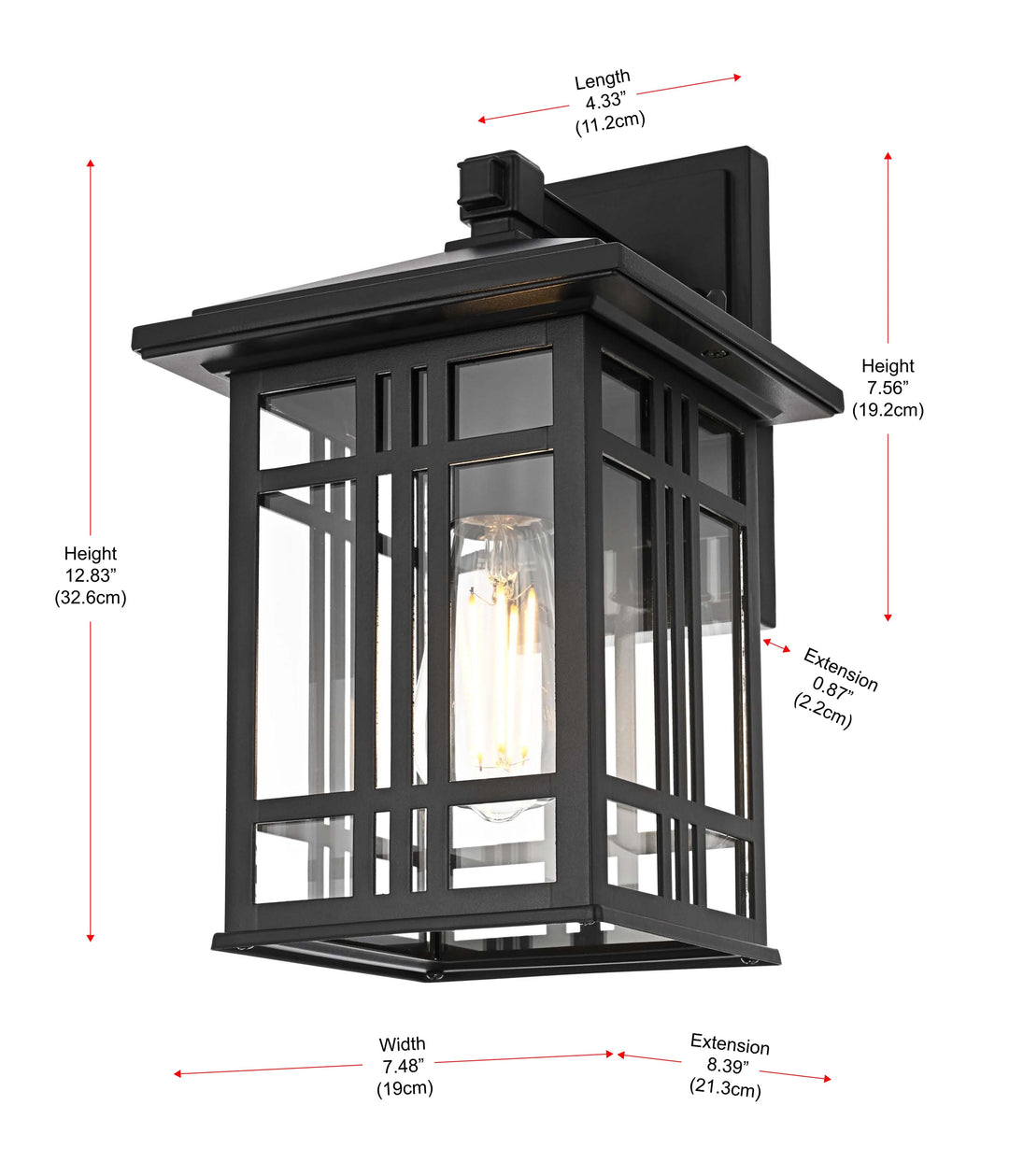 Harley Outdoor Wall Light by Elegant - view 24