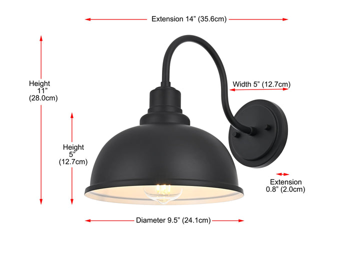 Aron Outdoor Wall Light by Elegant - view 8