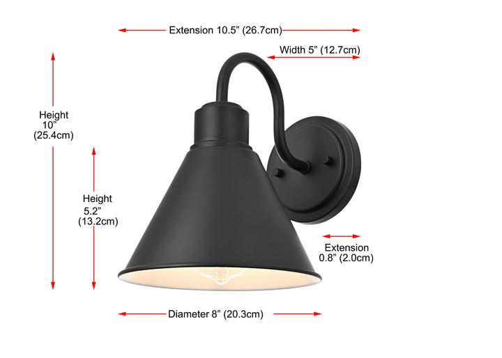 Colton Outdoor Wall Light by Elegant - view 8