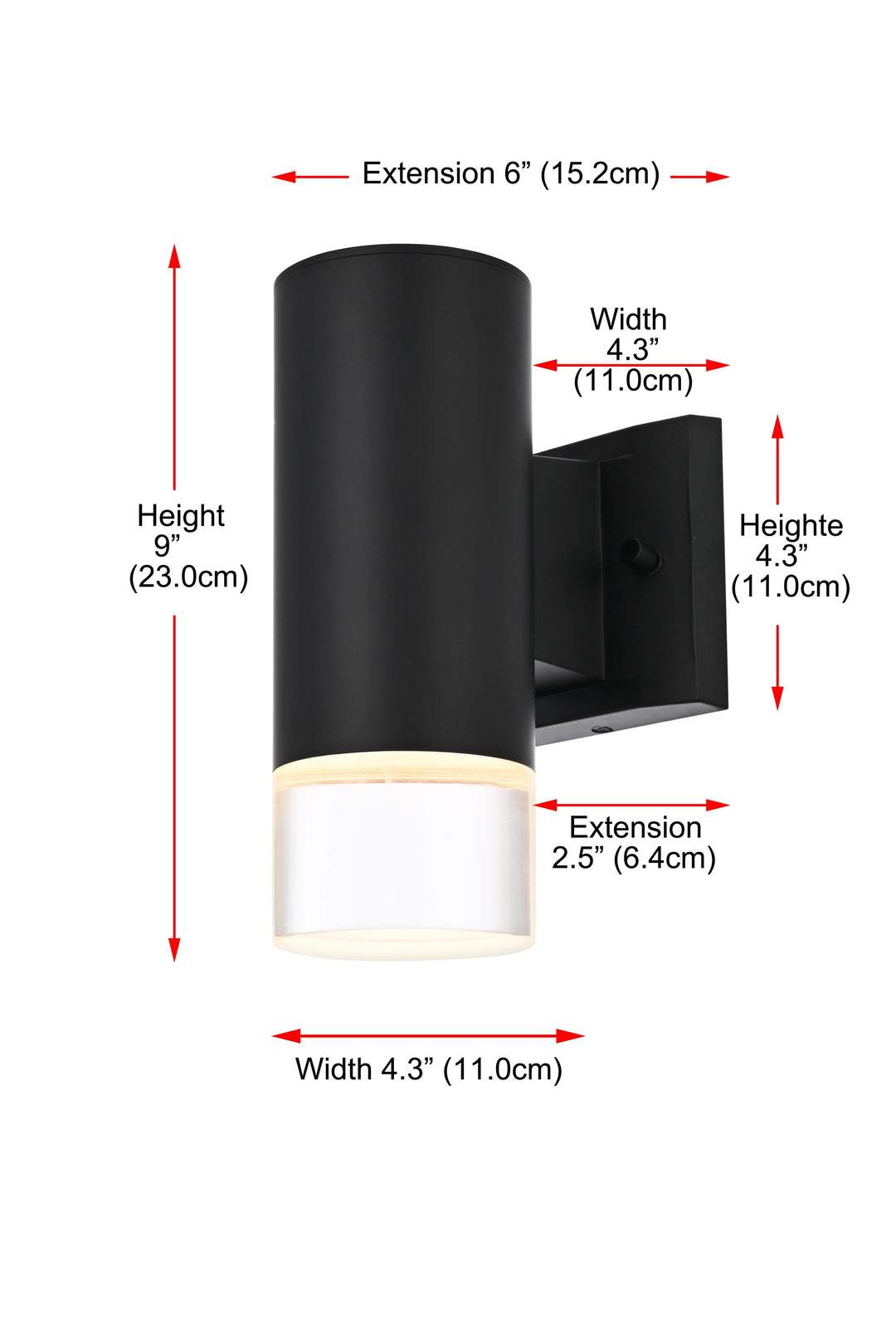 Jase Outdoor Wall Light by Elegant - view 8