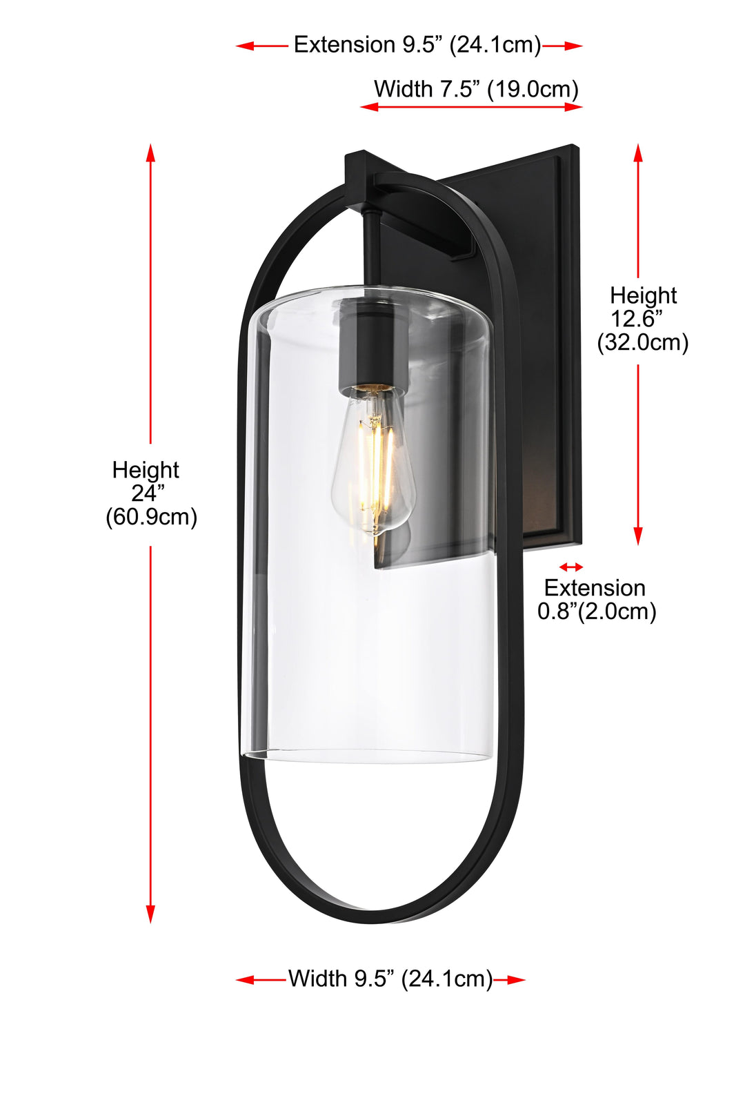 Jaxson Outdoor Wall Light by Elegant - view 24