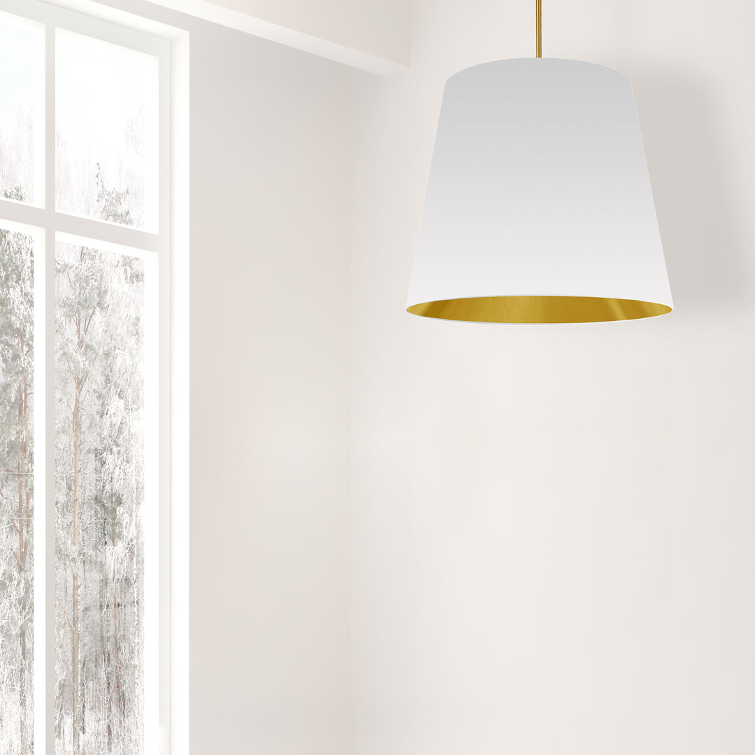 1 Light Oversized Drum Pendant Large by Dainolite - view 3