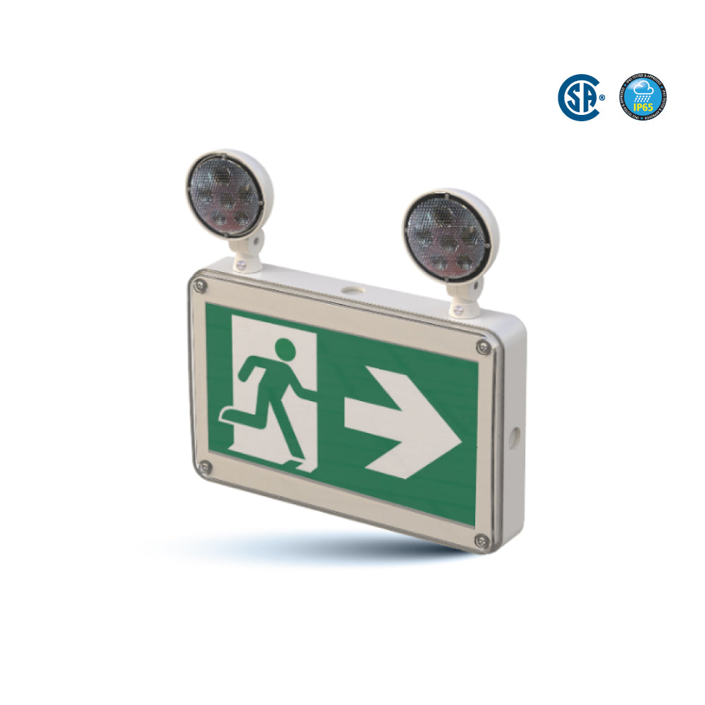 Wet Rated LED Running Man Combo Exit Sign - OE-316-WET by Ortech - view 5