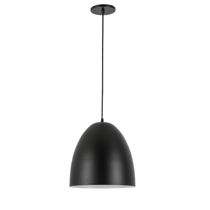 Ofelia 1 Light Pendant in Matte Black by Dainolite