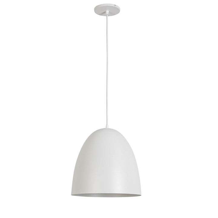 Ofelia 1 Light Pendant in Matte White by Dainolite