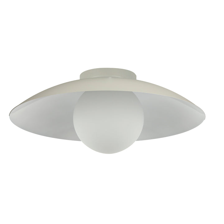 Olivia 1 Light Flush Mount in Matte Beige by Dainolite
