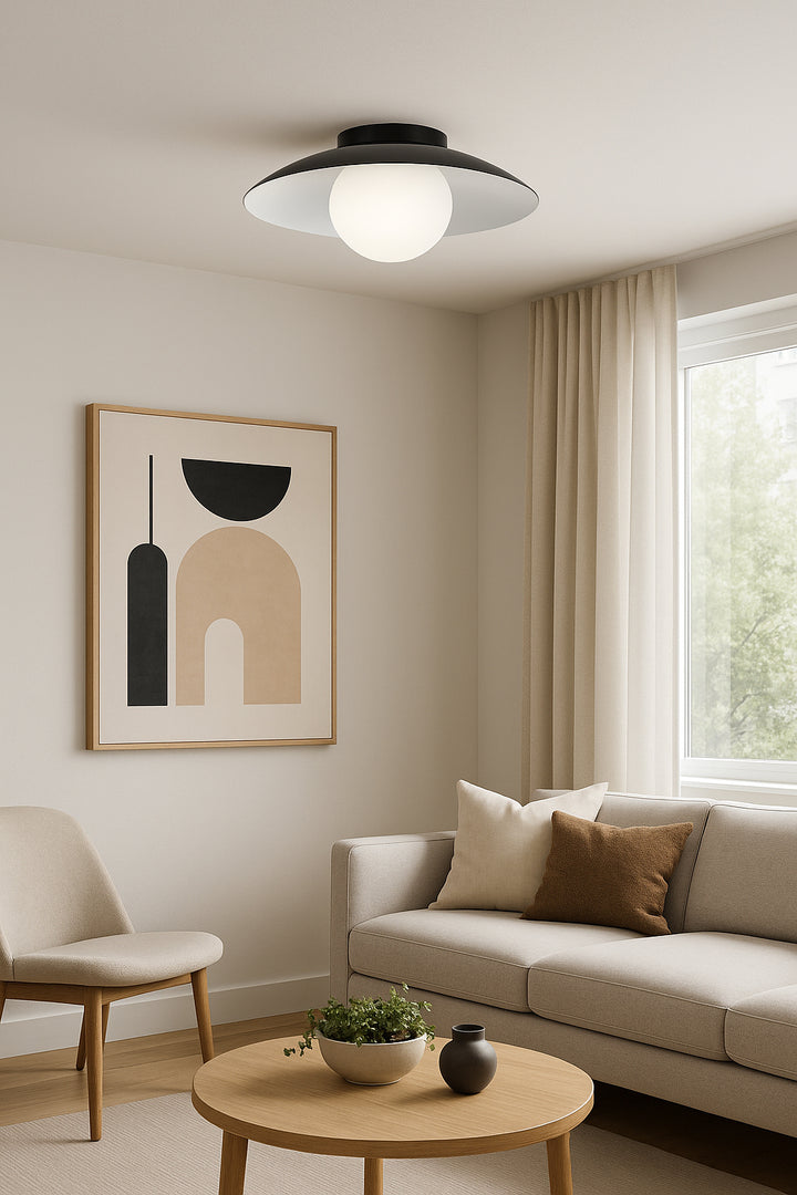 Olivia 1 Light Flush Mount by Dainolite - view 2