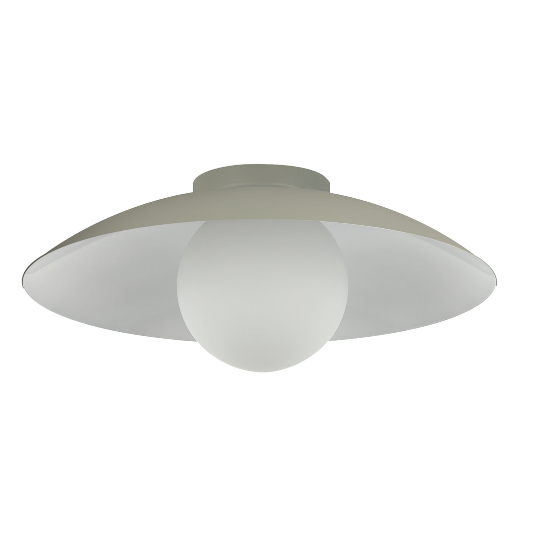 Olivia 1 Light Flush Mount in Matte Linen by Dainolite