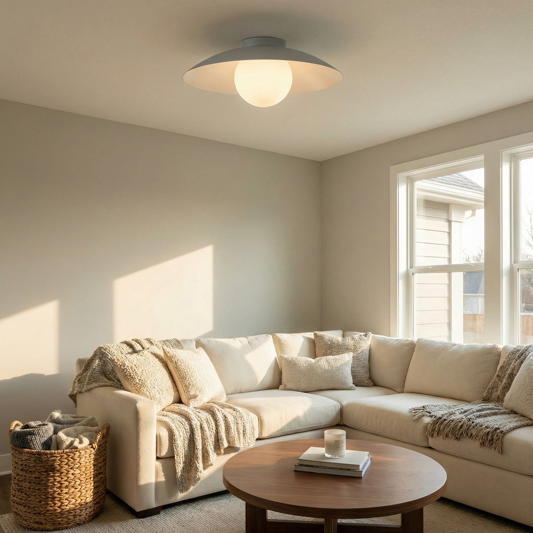 Olivia 1 Light Flush Mount by Dainolite - view 6