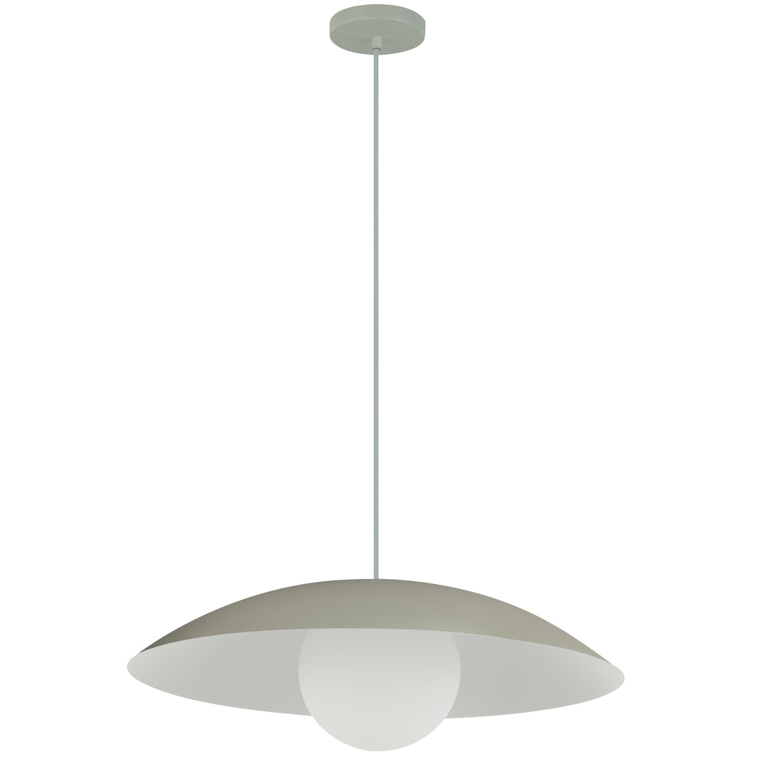 Olivia 1 Light Pendant in Matte Linen by Dainolite