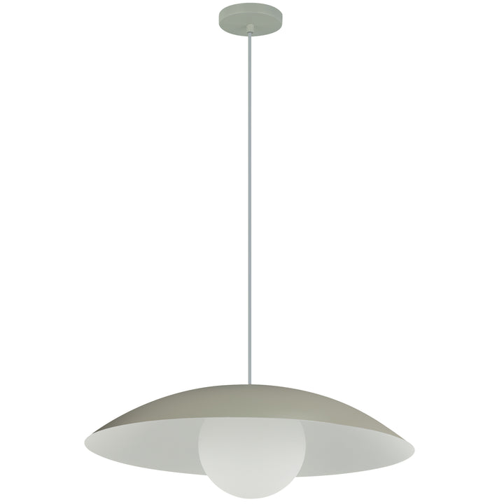 Olivia 1 Light Pendant in Matte Linen by Dainolite