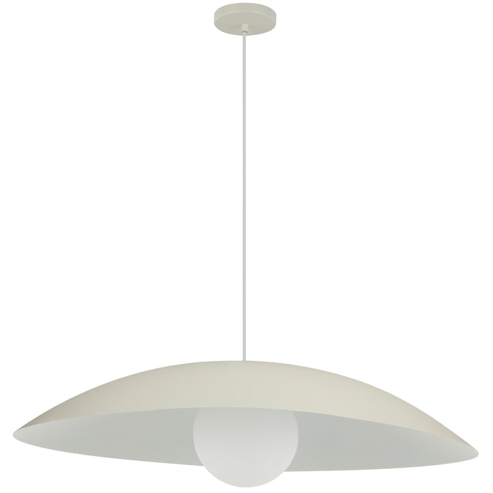 Olivia 1 Light Pendant (OLV-241P) in Matte Beige by Dainolite