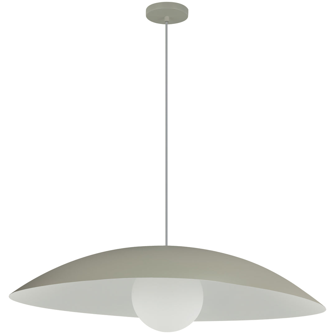 Olivia 1 Light Pendant (OLV-241P) in Matte Linen by Dainolite
