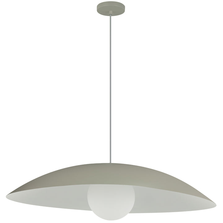 Olivia 1 Light Pendant (OLV-241P) in Matte Linen by Dainolite