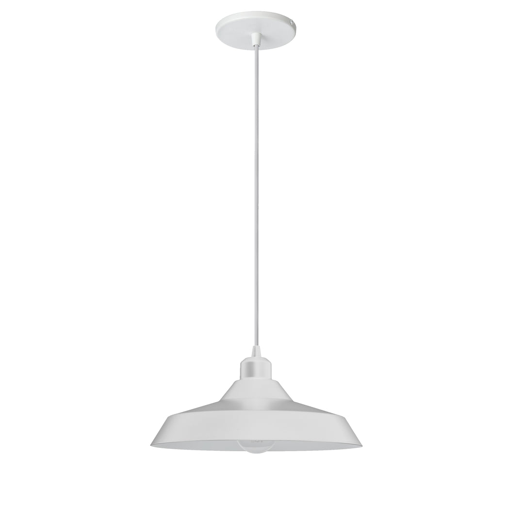 Olya 1 Light Pendant in Matte White by Dainolite