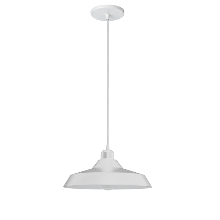 Olya 1 Light Pendant in Matte White by Dainolite