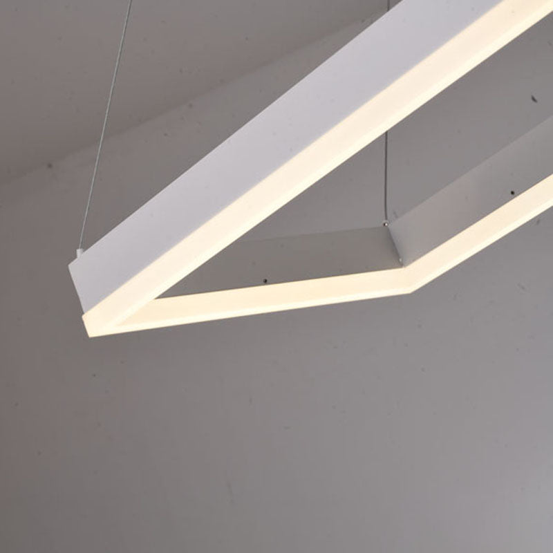 Framed LED Chandelier with Acrylic Diffuser by Bethel - view 17