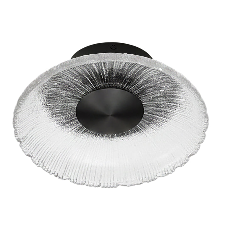 Oriana 16W 5CCT Flush Mount in Matte Black by Dainolite