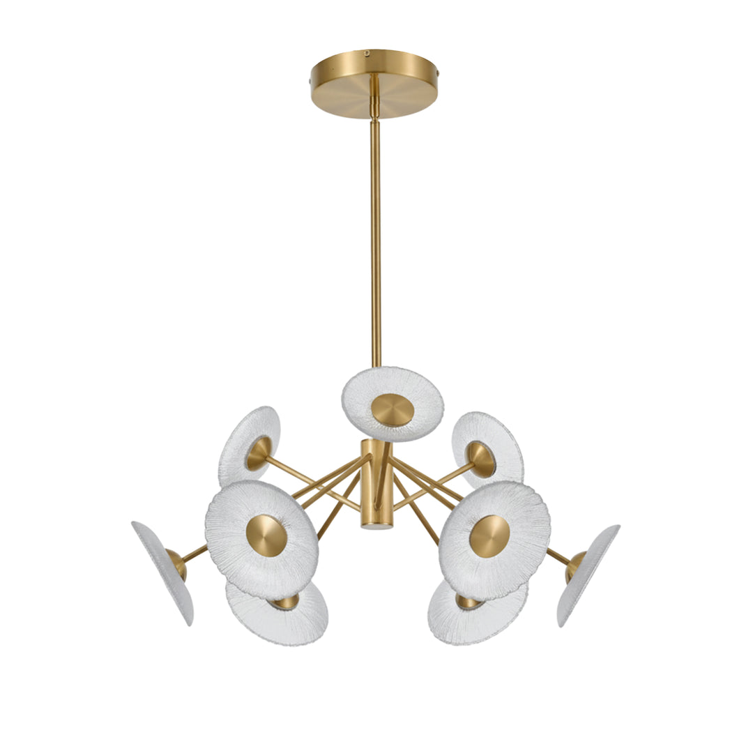 Oriana 72W Chandelier in Aged Brass by Dainolite
