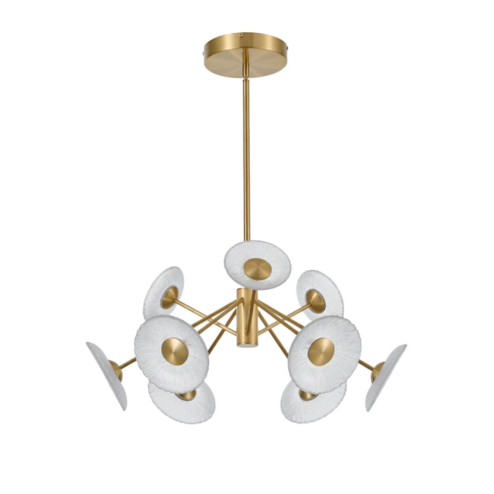 Oriana 72W Chandelier in Aged Brass by Dainolite