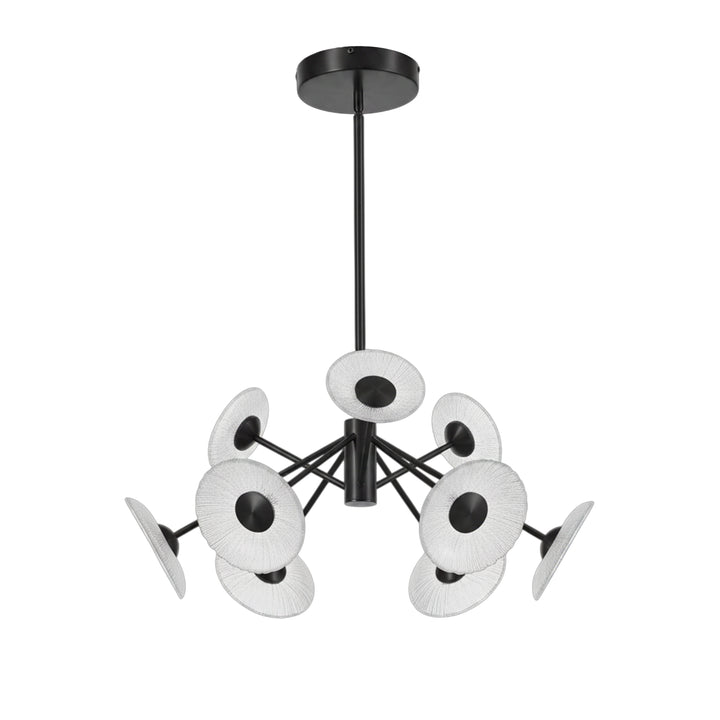 Oriana 72W Chandelier in Matte Black by Dainolite