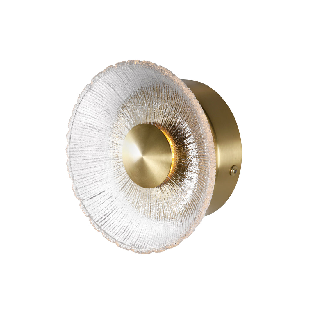 Oriana 8W 5CCT Flush Mount in Aged Brass by Dainolite