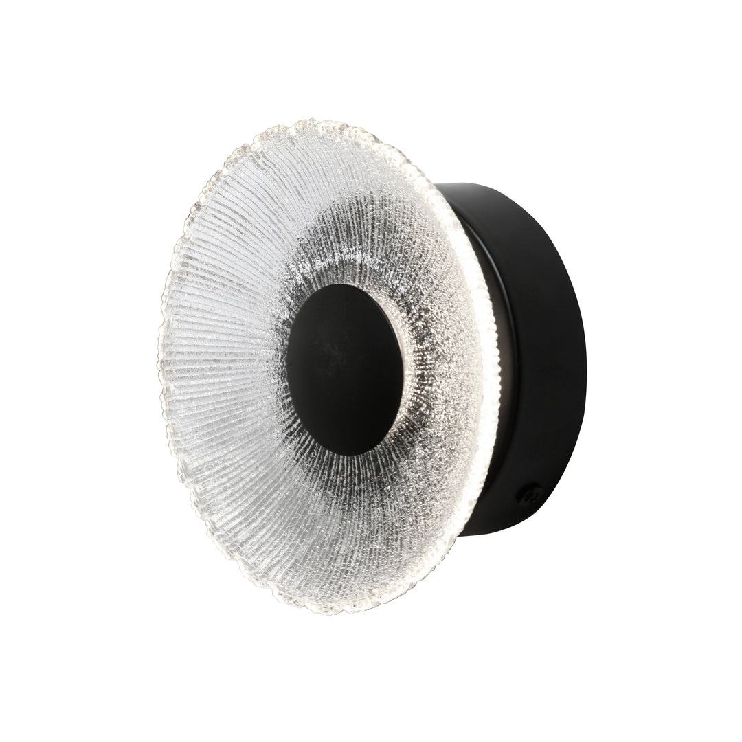 Oriana 8W 5CCT Flush Mount in Matte Black by Dainolite