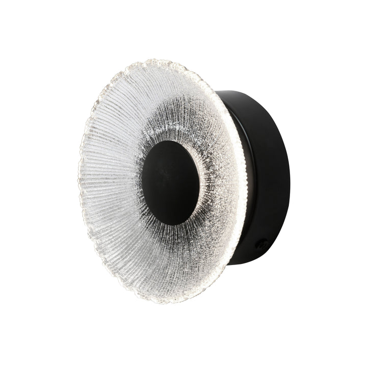 Oriana 8W 5CCT Flush Mount in Matte Black by Dainolite