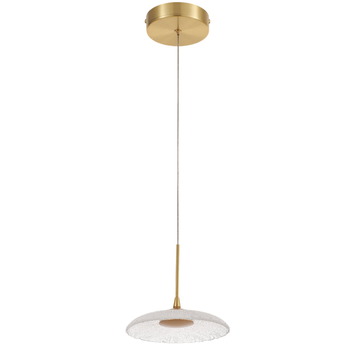 Oriana 8W 5CCT Pendant in Aged Brass by Dainolite
