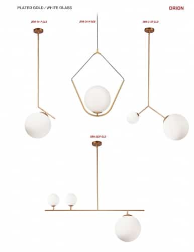 Orion 1 Light Incandescent Pendant by Dainolite - view 2