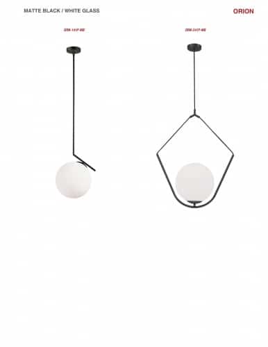 Orion 1 Light Incandescent Pendant by Dainolite - view 5