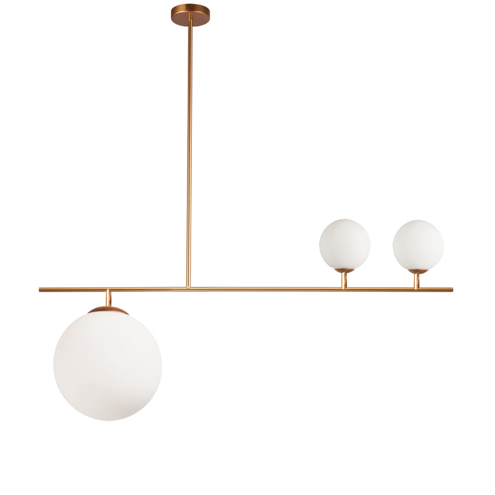 Orion 3 Light Incandescent Pendant in Gold by Dainolite
